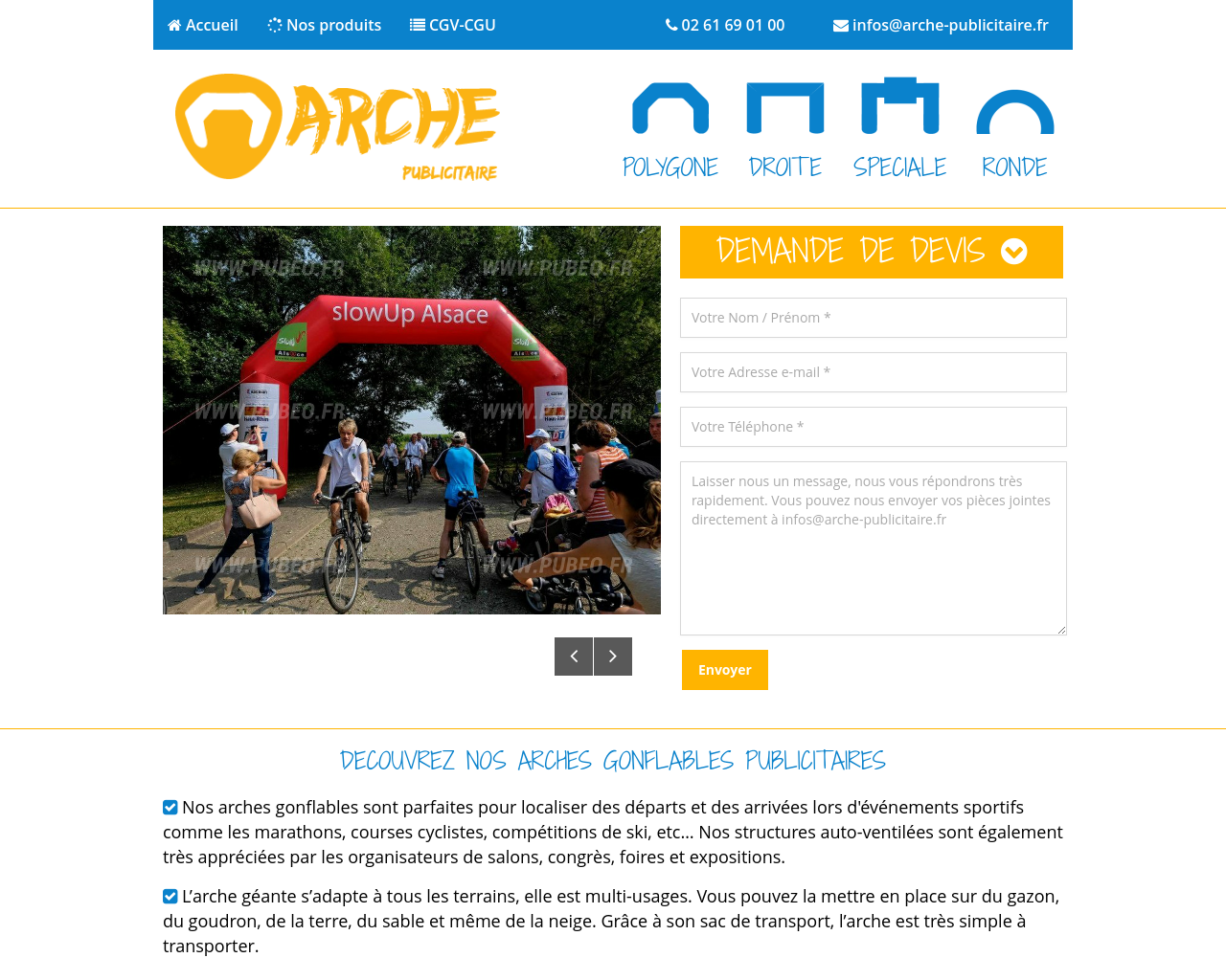 valorisez votre image avec une arche publicitaire personnalisée