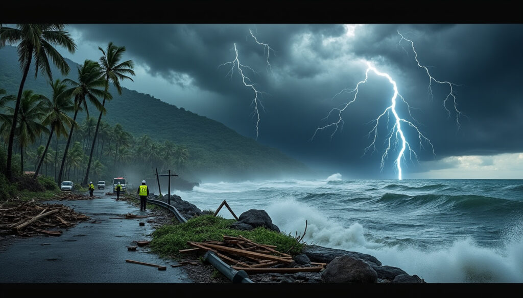 le cyclone garance s'abat sur la réunion, causant tragiquement la mort d'au moins deux personnes et engendrant la disparition de deux autres. suivez notre couverture en direct pour les dernières informations sur cette catastrophe naturelle.