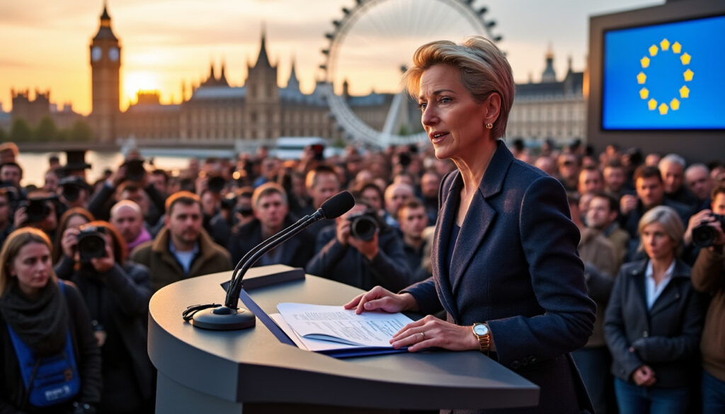 découvrez les déclarations d'ursula von der leyen à londres, mettant en lumière l'urgence de renforcer les capacités militaires de l'europe face à la crise en ukraine. un appel fort à l'action pour la sécurité et la défense européenne.