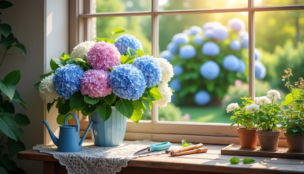 découvrez les secrets pour faire fleurir vos hortensias aussi bien en intérieur qu'en extérieur. apprenez des techniques de culture, d'entretien et de soin pour profiter de ces magnifiques fleurs tout au long de l'année.