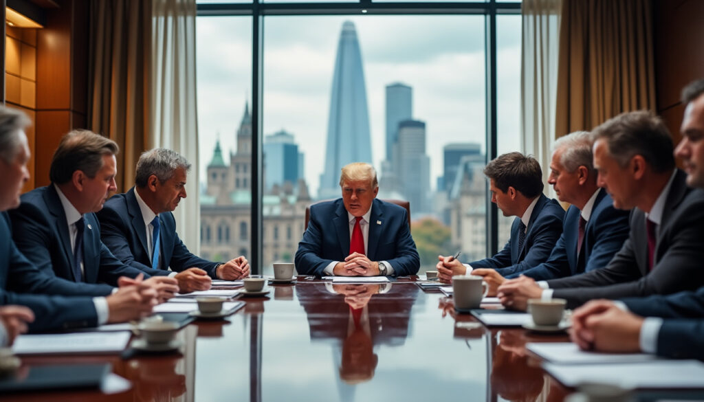 lors d'un sommet à londres, des conseillers de donald trump examinent des alternatives au leadership de volodymyr zelensky, soulevant des questions sur l'avenir politique de l'ukraine et les relations internationales. découvrez les enjeux et les implications de ces discussions controversées.