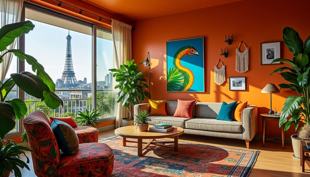 découvrez une demeure parisienne charmante, où le charme intemporel de l'architecture se mêle à l'énergie vibrante des années 70 brésiliennes. plongez dans une atmosphère accueillante et colorée qui revitalise cet espace unique, alliant modernité et héritage culturel.