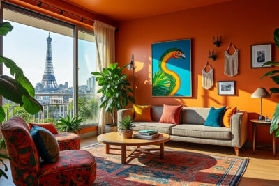 découvrez une demeure parisienne charmante, où le charme intemporel de l'architecture se mêle à l'énergie vibrante des années 70 brésiliennes. plongez dans une atmosphère accueillante et colorée qui revitalise cet espace unique, alliant modernité et héritage culturel.