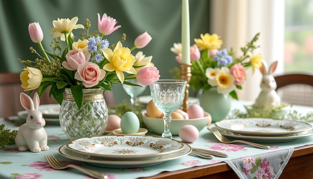 découvrez comment créer une ambiance festive pour pâques grâce à une décoration de table élégante. inspirez-vous de nos idées originales et astuces pour transformer votre repas en un moment inoubliable, alliant style et convivialité.