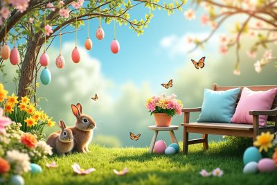 découvrez des idées créatives et inspirantes pour transformer votre extérieur en un espace festif à l'occasion de pâques. ajoutez une touche de couleur et de joie avec des décorations originales, des arrangements floraux et des projets diy simples pour célébrer cette fête printanière.