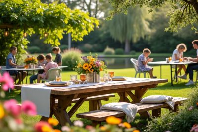 découvrez notre sélection de tables de jardin alliant style et confort, conçues pour satisfaire tous les goûts. profitez de moments inoubliables en famille autour de nos tables, parfaites pour les repas en extérieur et les moments de convivialité.