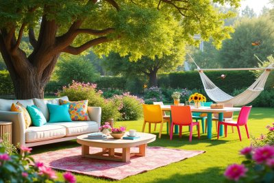 transformez votre espace extérieur en un véritable havre de paix grâce à notre collection de meubles de jardin aux couleurs éclatantes. découvrez des designs modernes et confortables qui ajoutent une touche de fraîcheur et de style à votre terrasse ou jardin.