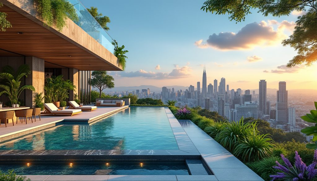 découvrez un penthouse exceptionnel à são paulo, où le luxe se marie à une ambiance tropicale. profitez d'une vue imprenable, d'un design raffiné et d'un espace extérieur inspiré des tropiques, le tout en plein cœur de la métropole. un véritable havre de paix pour une expérience inoubliable.