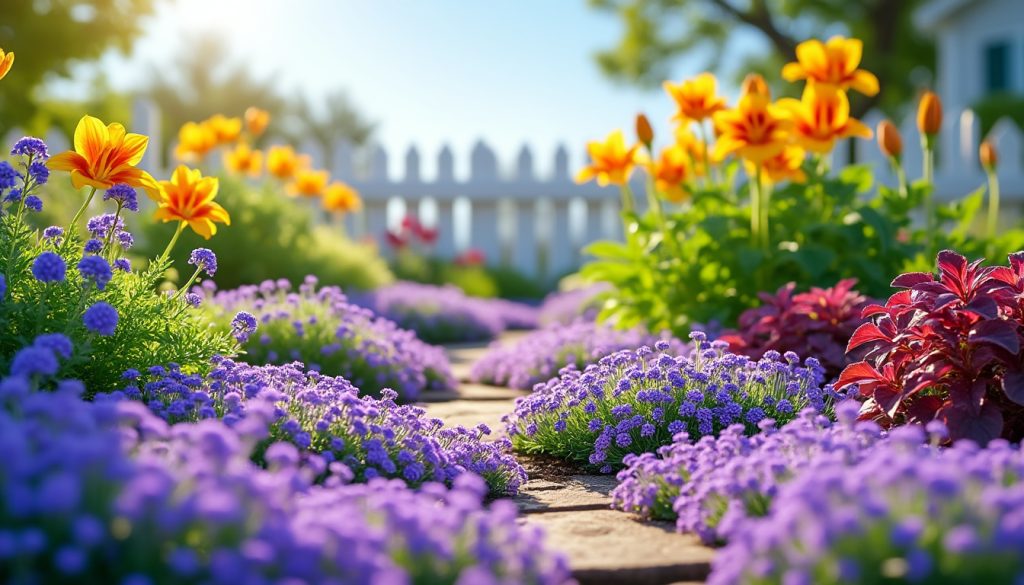 découvrez 10 plantes vivaces tapissantes qui apporteront couleur et vitalité à votre jardin ensoleillé. idéales pour créer un tapis floral, ces plantes résistantes embelliront votre espace extérieur tout en nécessitant peu d'entretien.