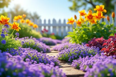découvrez 10 plantes vivaces tapissantes qui apporteront couleur et vitalité à votre jardin ensoleillé. idéales pour créer un tapis floral, ces plantes résistantes embelliront votre espace extérieur tout en nécessitant peu d'entretien.