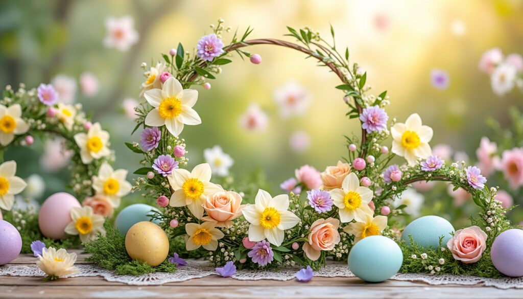 découvrez notre sélection de couronnes de pâques inspirantes pour embellir votre décoration printanière. trouvez des idées créatives et personnalisées pour célébrer pâques avec style et originalité.