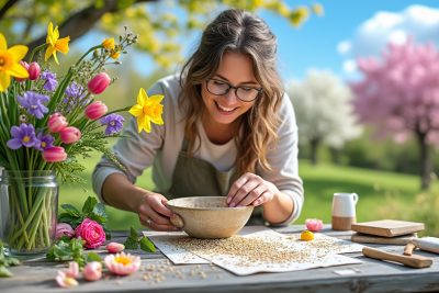 découvrez comment fabriquer une carte ensemencée, une activité créative et écologique idéale pour célébrer le printemps. offrez un cadeau unique et durable qui fleurira avec le temps, tout en profitant d'un moment convivial en famille ou entre amis.