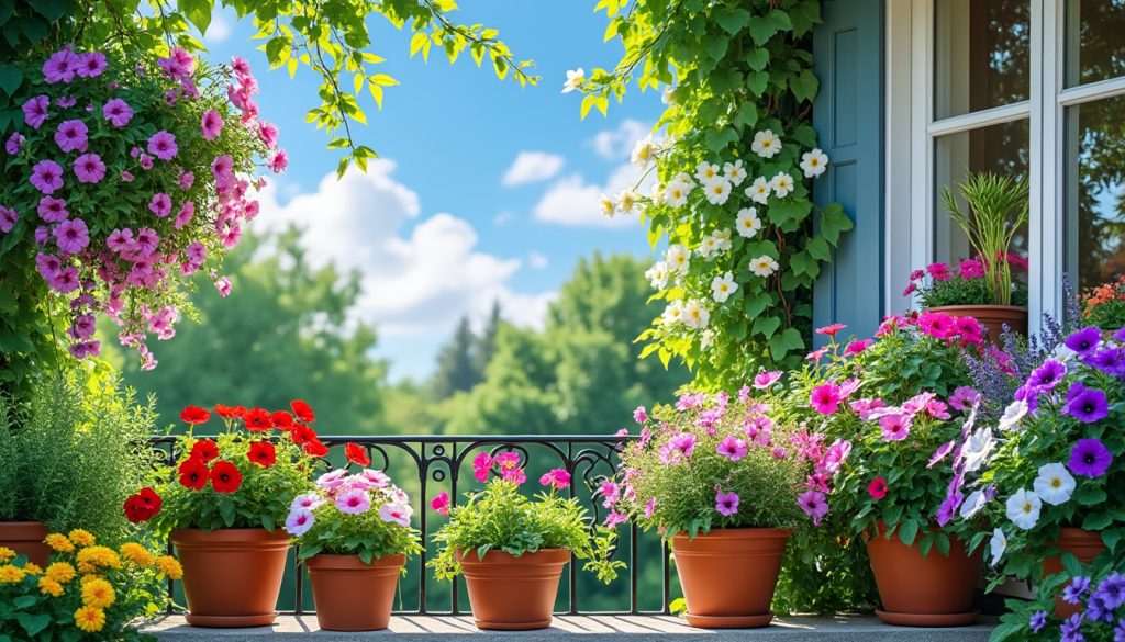 découvrez huit plantes idéales pour transformer votre balcon en un oasis de beauté tout l'été. que vous souhaitiez des fleurs colorées ou des feuillages luxuriants, notre guide vous aide à choisir les meilleures options pour profiter d'un espace extérieur enchanteur.