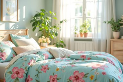 transformez votre espace avec des draps printaniers qui apportent fraîcheur et couleur à votre chambre. découvrez notre collection pleine de motifs éclatants pour un intérieur revitalisé et accueillant.