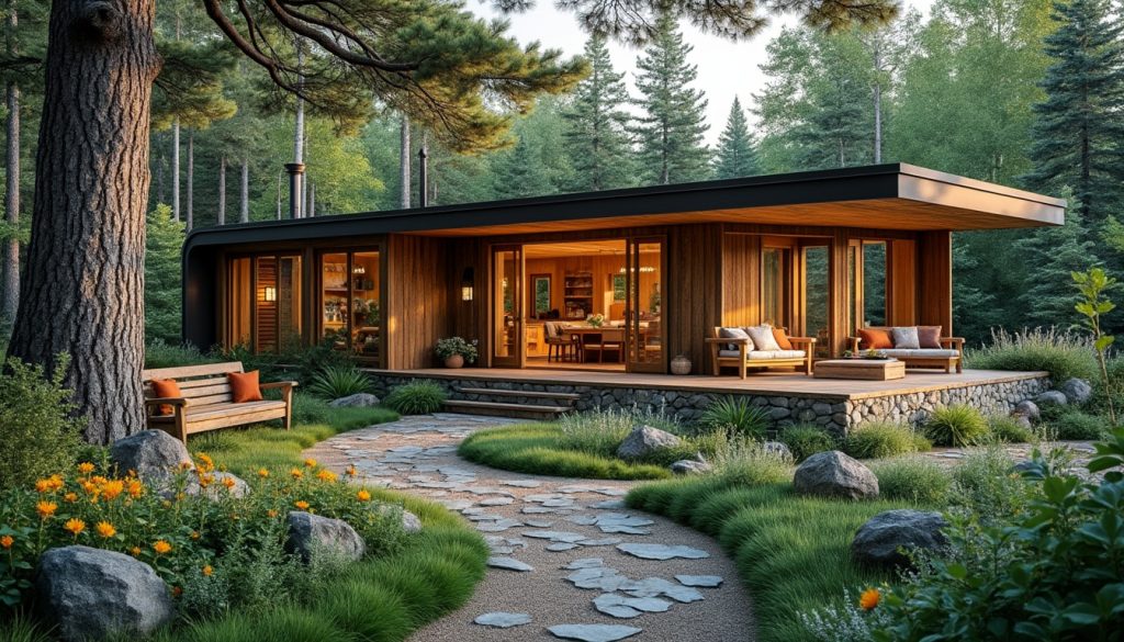découvrez comment une maison en forme de u au canada incarne le concept de slow living, offrant un espace zen et harmonieux où la tranquillité et la nature se rejoignent pour un quotidien apaisant.