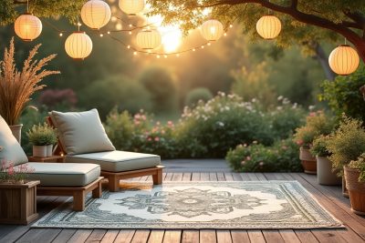 transformez votre espace extérieur en un véritable havre de paix grâce à notre sélection de tapis d'extérieur douillets. alliez confort et esthétique pour profiter pleinement de vos moments de détente en plein air.