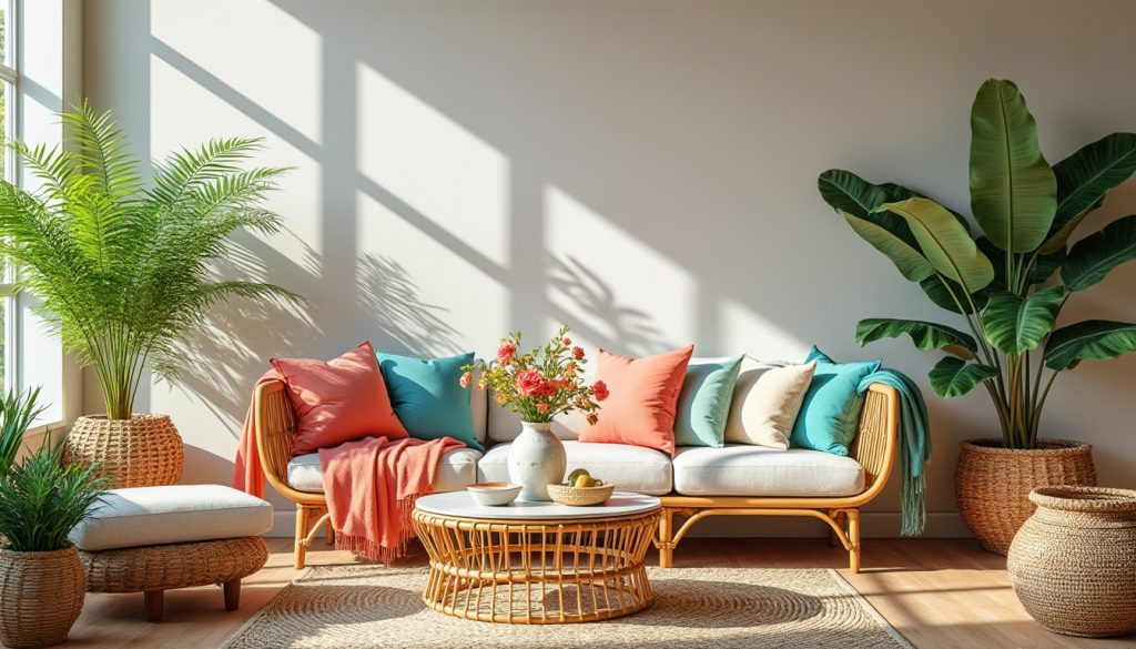 explorez notre collection de meubles en rotin, osier et raphia pour apporter une touche naturelle et chaleureuse à votre décoration intérieure. idéals pour un style boho-chic, nos meubles ajoutent élégance et confort à votre espace. découvrez dès maintenant des pièces uniques et authentiques qui transformeront votre maison.