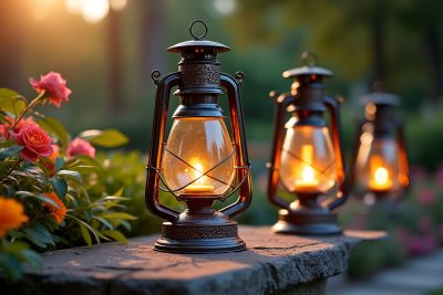 découvrez nos lampes à huile élégantes, conçues pour illuminer et sublimer vos espaces extérieurs. apportez une touche de sophistication à vos soirées en plein air avec des éclairages raffinés, alliant style et ambiance chaleureuse.