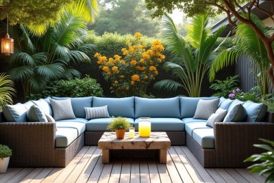 transformez votre extérieur en un havre de confort grâce à nos canapés de jardin. découvrez une sélection élégante et durable pour profiter pleinement de vos moments en plein air. confort, style et qualité au rendez-vous !