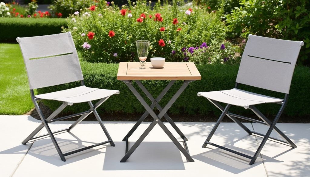 découvrez notre sélection de mobilier de jardin pliable, conçu pour optimiser votre espace extérieur tout en alliant style et praticité. idéal pour les petits jardins ou les balcons, profitez de solutions astucieuses pour aménager votre extérieur.