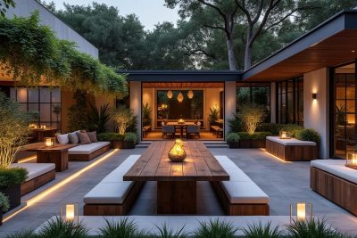 découvrez des idées inspirantes d'architectes pour aménager un espace repas convivial sur votre terrasse. transformez votre extérieur en un lieu chaleureux et accueillant, idéal pour partager des moments inoubliables en famille ou entre amis.