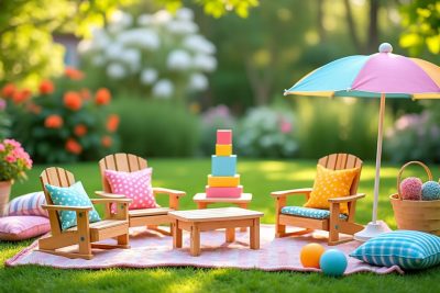 découvrez notre collection de meubles de jardin attrayants et confortables spécialement conçus pour vos enfants. transformez votre espace extérieur en un lieu de jeu et de détente où les tout-petits peuvent s'amuser en toute sécurité. idéal pour les familles cherchant à allier style et confort, nos meubles apporteront une touche de magie à vos moments en plein air.