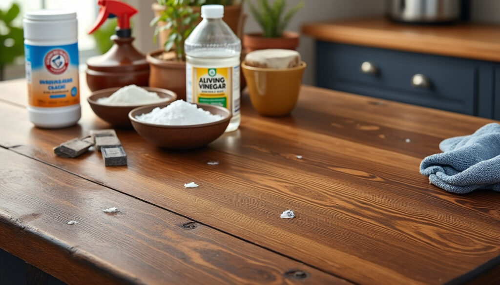 découvrez nos astuces efficaces pour enlever facilement les marques d'eau sur votre table en bois et lui redonner tout son éclat, sans l'abîmer.