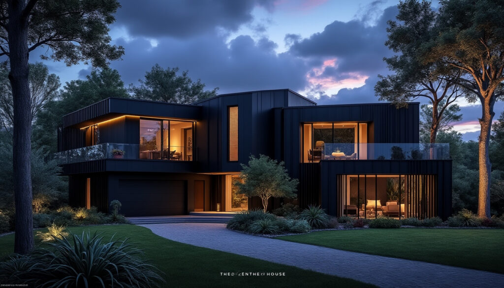 découvrez la maison centenaire, un chef-d'œuvre architectural signé studio s ii. plongez dans l'élégance d'un design sombre et raffiné qui réinvente le patrimoine avec audace et modernité.