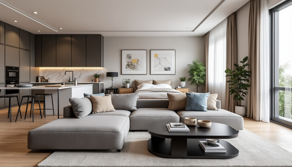 découvrez la métamorphose élégante de cet appartement de 63 m², rénové avec soin en un cocon trois-pièces chaleureux, alliant modernité et confort pour un intérieur accueillant et stylé.