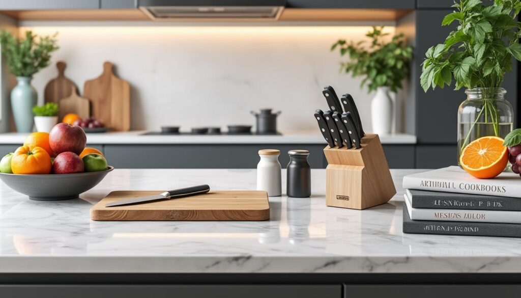 découvrez les accessoires indispensables pour sublimer votre plan de travail en cuisine. alliez élégance, praticité et organisation pour un espace à la fois tendance et fonctionnel.
