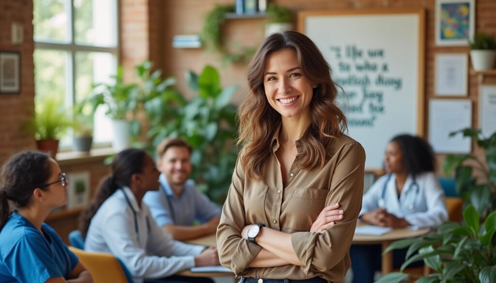 découvrez audrey baskovec, une professionnelle passionnée dédiée à l’accompagnement et au bien-être des acteurs de la santé. son engagement et son expertise apportent soutien et inspiration à tous les professionnels du secteur.