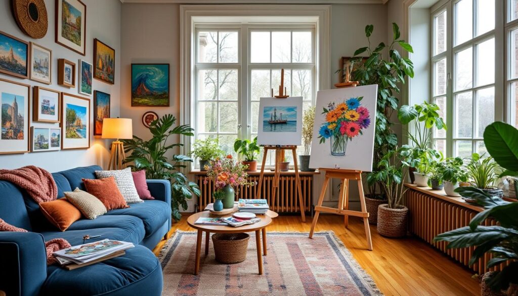 découvrez cinq astuces simples et créatives pour métamorphoser votre salon en un véritable atelier d’artiste, propice à l’inspiration et à la création au quotidien.