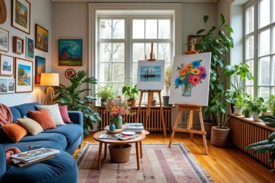 découvrez cinq astuces simples et créatives pour métamorphoser votre salon en un véritable atelier d’artiste, propice à l’inspiration et à la création au quotidien.