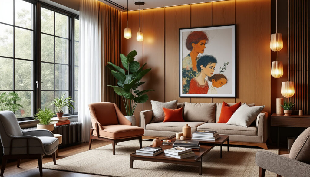 plongez dans l'univers raffiné d'une décoratrice qui marie à merveille l'élégance de l'art déco au style mid-century, pour créer un appartement chaleureux, accueillant et empreint de personnalité.