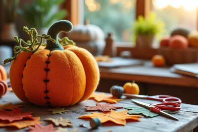 découvrez comment fabriquer facilement une citrouille en tissu en seulement 5 minutes ! une idée diy rapide, idéale pour décorer votre intérieur à l’automne.