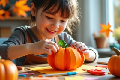 découvrez comment transformer facilement une citrouille en papier grâce à ce tutoriel ludique et créatif ! activité idéale pour les enfants, rapide à réaliser et parfaite pour décorer la maison à l’approche d’halloween.