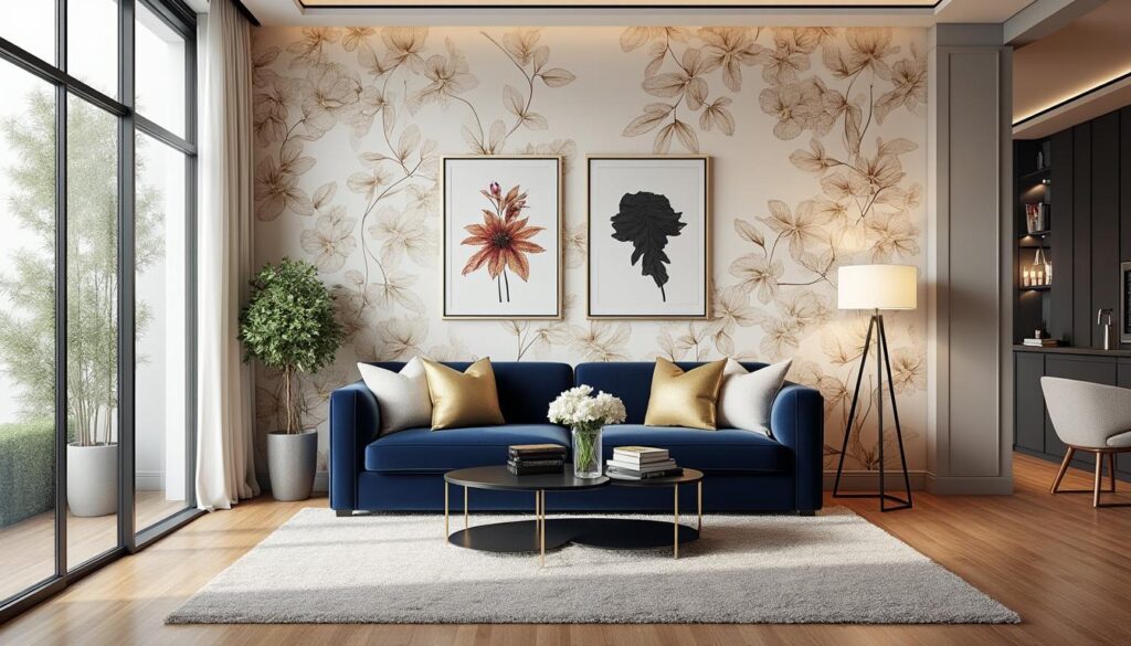 découvrez comment sublimer votre salon grâce à nos inspirations élégantes pour habiller vos murs avec du papier peint. styles modernes, motifs tendance et conseils déco pour transformer votre espace de vie !