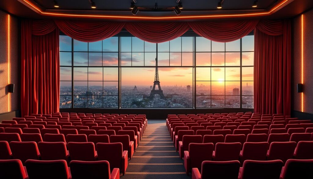 découvrez un espace théâtral de 72m² baigné de lumière naturelle, offrant une vue imprenable sur les toits parisiens. idéal pour spectacles, répétitions ou événements privés au cœur de paris.