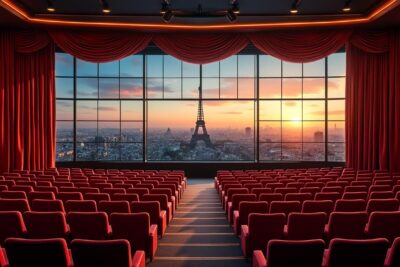 découvrez un espace théâtral de 72m² baigné de lumière naturelle, offrant une vue imprenable sur les toits parisiens. idéal pour spectacles, répétitions ou événements privés au cœur de paris.
