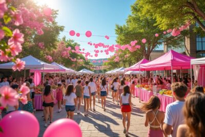 participez à l'événement octobre rose à valdahon ce samedi : une journée festive dédiée à la santé, au bien-être et animée par de la musique. un rendez-vous convivial à ne pas manquer pour soutenir la lutte contre le cancer du sein !