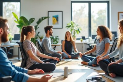 participez à notre atelier bien-être au travail pour promouvoir la santé, la sécurité et améliorer la qualité des conditions professionnelles. favorisez un environnement de travail sain et sécurisé.