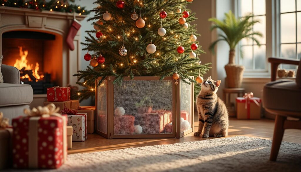 découvrez nos astuces efficaces pour protéger votre sapin de noël des griffes et facéties de votre chat et profitez des fêtes en toute sérénité.
