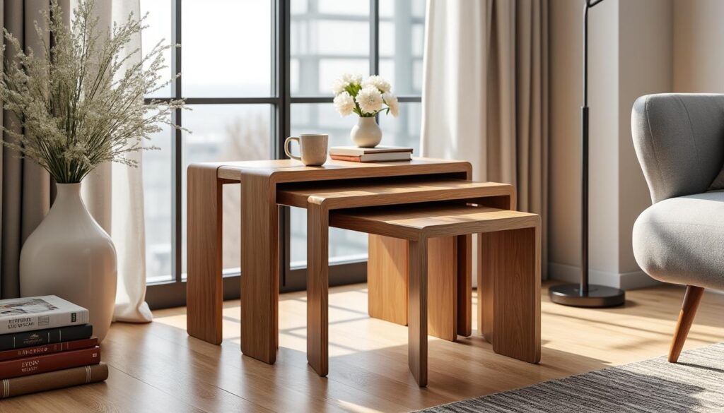 explorez notre sélection de tables gigognes alliant élégance et fonctionnalité, parfaites pour optimiser et embellir votre espace de vie.