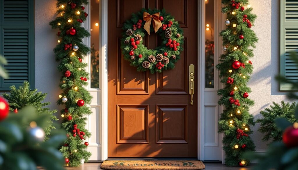 découvrez des idées élégantes et festives pour décorer votre porte ce noël et créez une ambiance chaleureuse et accueillante pour les fêtes.