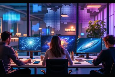 découvrez comment les artistes contemporains redéfinissent l'art traditionnel grâce aux outils numériques et deviennent de véritables architectes du pixel.