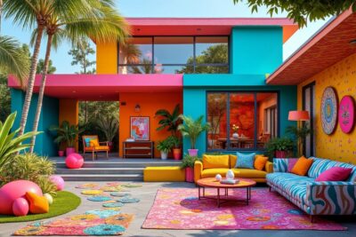découvrez la transformation spectaculaire d’une demeure des années 90, sublimée par un mélange audacieux de motifs excentriques. une rénovation originale qui bouscule les codes de la décoration intérieure et révèle toute la personnalité de la maison.