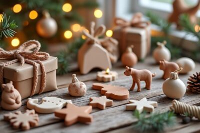 découvrez nos créations uniques en argile autodurcissante, parfaites à offrir pour un noël fait main rempli de charme et d'originalité.