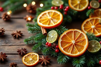 découvrez des idées créatives pour sublimer vos décorations de noël en utilisant des agrumes séchés, apportant une touche naturelle et festive à votre intérieur.