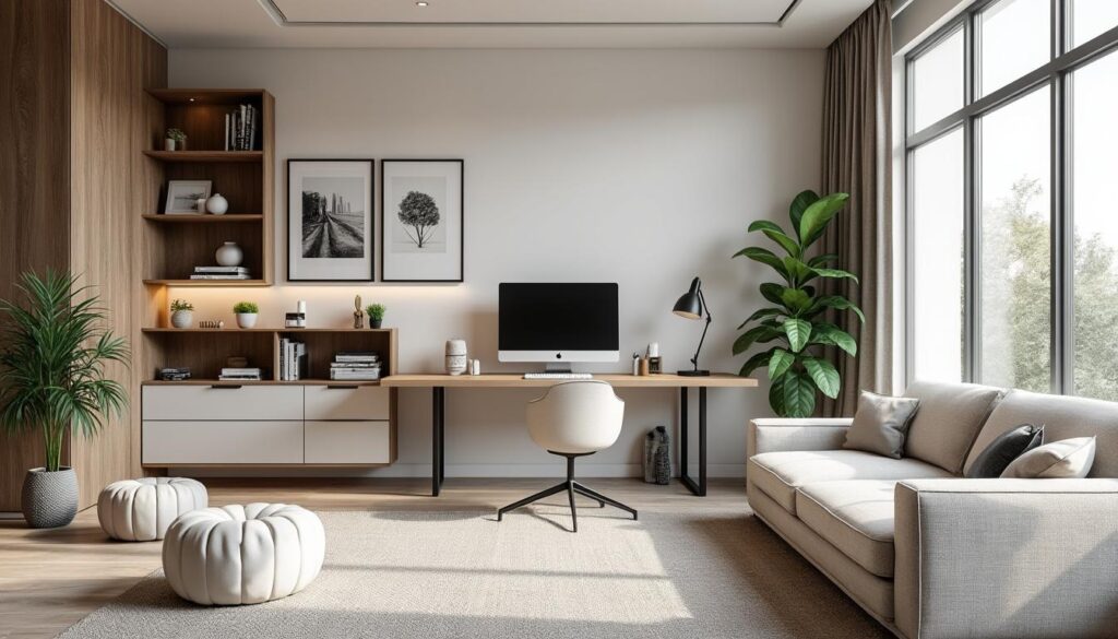 découvrez comment les architectes transforment votre salon en un bureau fonctionnel et élégant, alliant design et praticité pour un espace de travail optimal chez vous.