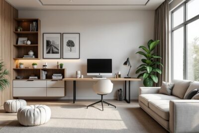 découvrez comment les architectes transforment votre salon en un bureau fonctionnel et élégant, alliant design et praticité pour un espace de travail optimal chez vous.